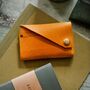 Personalised Mustard Yellow Leather Wallet, thumbnail 2 of 9
