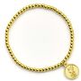 Liverpool Football Club Ball Bead Bracelet With Crest Charm, thumbnail 1 of 2