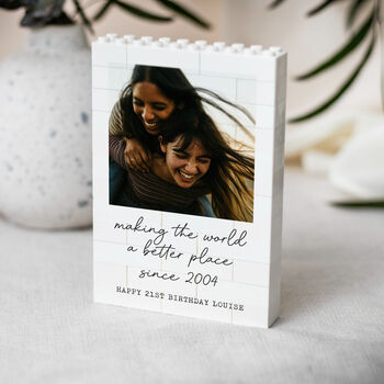 Personalised Photo Block For Best Friend Birthday, 7 of 9