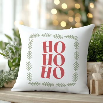 “Ho Ho Ho” Christmas Cushion, 2 of 3