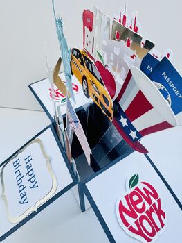 Personalisable New York Themed 3D Greeting/Gift Card, 8 of 12