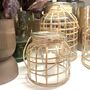 Small Bamboo And Glass Hanging Candle Lantern, thumbnail 4 of 6