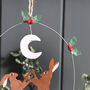 Christmas Boxing Hare Hanging Decoration, thumbnail 2 of 2