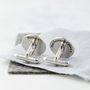 Personalised Coordinate Cufflinks With Secret Message, thumbnail 3 of 5