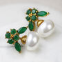 Pearl Green Stud Earring, thumbnail 1 of 2