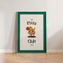 Retro Pizza Club Kitchen Dining Wall Art Print, thumbnail 1 of 9