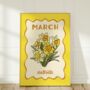 March Birth Month Flower Print Daffodil, thumbnail 3 of 3