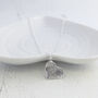 Silver Fingerprint Soft Heart Charm, thumbnail 5 of 6