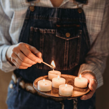 Gift Box Of 'Campfire Marshmallow' Fragranced Tealights, 7 of 8