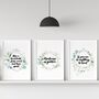 Inspirational Kindness Quotes Set Of Three Prints, thumbnail 1 of 4