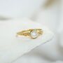Moonstone Gold Vermeil Ring, thumbnail 3 of 7