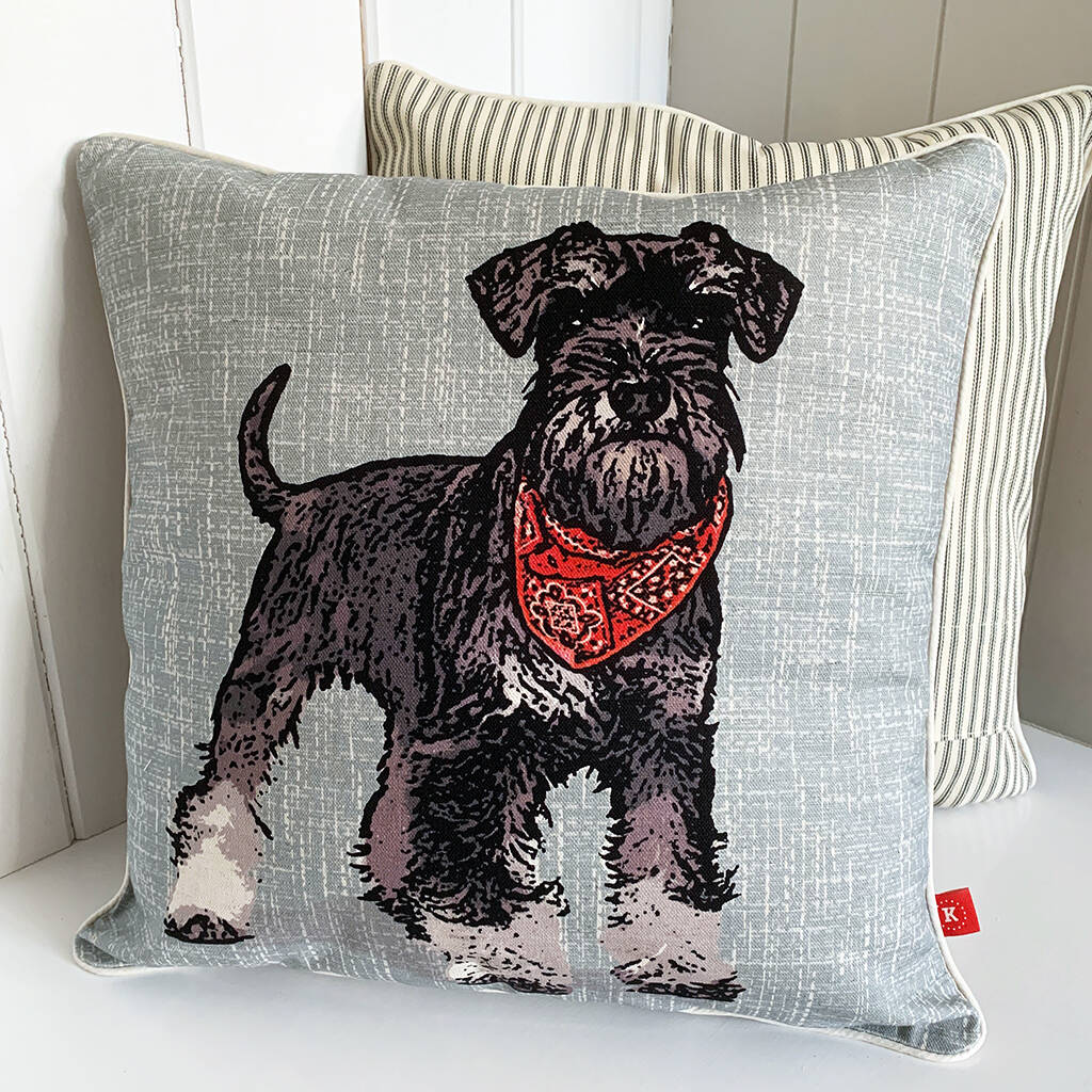 miniature schnauzer cushion