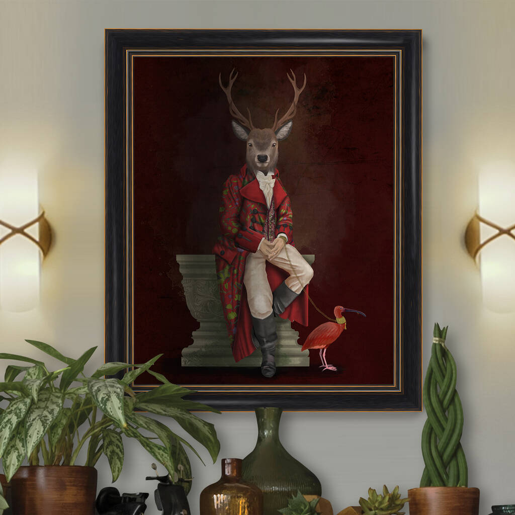 Lord Becket And Ibis Limited Edition Deer Print, 1 of 8