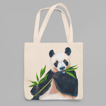 Giant Panda Canvas Tote Bag, 2 of 6