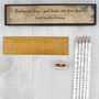 Personalised Shakespeare Pencil Set, thumbnail 5 of 6