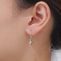 Sterling Silver Tiny Bat Wing Drop Earrings, thumbnail 3 of 12