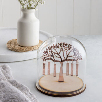 Personalised Family Tree Dome Decoration For Her, 10 of 12