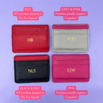 Personalised Leather Card Holder, 4 of 9