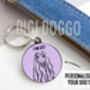 Afghan Hound Outline ID Tag, thumbnail 2 of 4
