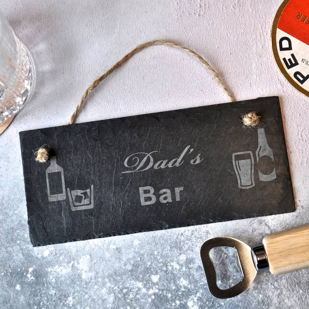 Personalised Bar Slate Sign, 1 of 4