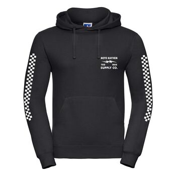 Personalised Adult Race Name And Number Hoodie In Black, 2 of 7