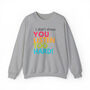I Don't Shout Crewneck Sweatshirt, thumbnail 1 of 2