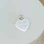 Personalised Sterling Silver Heart Pendant, thumbnail 1 of 3