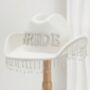 White Embellished Bride Cowgirl Hat, thumbnail 3 of 3
