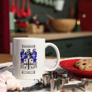 Personalised Coat Of Arms Mug – Family Name Gift, 8 of 9