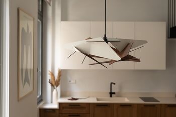 Handcrafted Wooden Pendant Light, 2 of 8