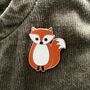 Fox Enamel Pin Badge, thumbnail 3 of 6