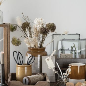 Vintage Ceramic Vase And Utensil Holder, 2 of 3