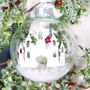 White Fairy Castle Personalised Christmas Tree Bauble, thumbnail 2 of 3