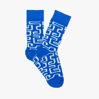 Karo Blue Socks, 2 of 3
