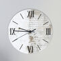 Dragonfly Script Neutral Sml Kitchen Clock, thumbnail 3 of 5