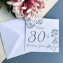 Personalised Floral Birthday Crad, thumbnail 3 of 3