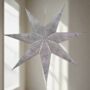 Liberty Noir | Black And White Paper Star Lantern, thumbnail 1 of 4