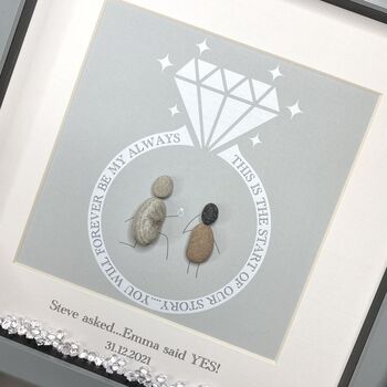 Personalised Engagement Pebble Picture, 4 of 4