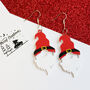 Christmas Santa Hat Gnome Gonk Earrings, thumbnail 4 of 4