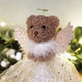 Little Bear Co. Gold Teddy Bear Tree Topper, thumbnail 2 of 6