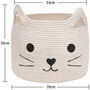 Laundry Storage Cotton Rope Cat Basket, thumbnail 4 of 5