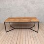 Tower Natural Oak Dining Table With V Shaped Legs, thumbnail 4 of 6