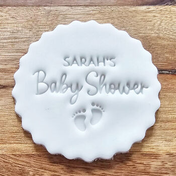 Personalised Baby Shower Icing Embosser For Cakes, 4 of 5