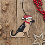 German Shepherd Dog Christmas Decoration Personalisation Available, thumbnail 1 of 5