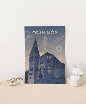 Oran Mor Glasgow Travel Poster Art Print, 3 of 8