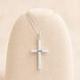 Personalised Sterling Silver Cross Pendant Necklace, thumbnail 3 of 10