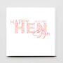 Happy Hen Doo Greeting Card, thumbnail 2 of 2
