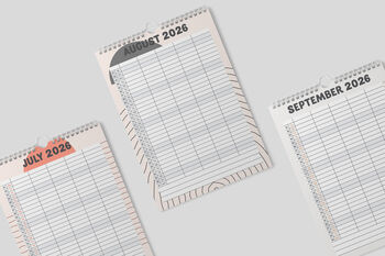 2026 Family Planner| 2026 Calendar | Five Columns, 4 of 6