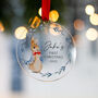 Personalised Baby Boy's First Christmas Tree Decoration, thumbnail 4 of 5