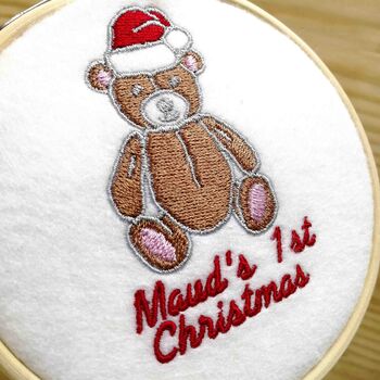 Personalised Baby First Christmas Tree Decoration Gift, 6 of 9